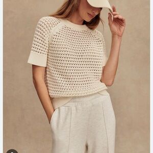 Varley evereve Alva sweater short sleeve knit